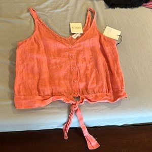 Bella Dahl cropped linen tank